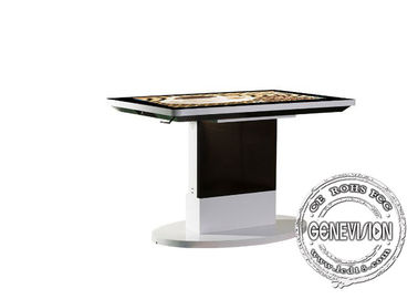 喫茶店のスマートな人間の特徴をもつタッチ画面のテーブル商業LCD Dinningのテーブルのための20ポイント接触IPS 43inchの接触テーブル
