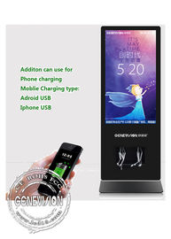 4K FHDの携帯電話の充電ステーションのキオスクのデジタル表記55inchの広告スクリーンのトーテム