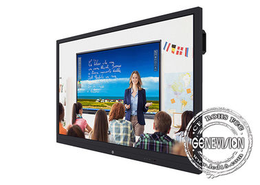 55 - 86インチ移動可能なOPSのタッチ画面 スマートなLCD Whiteboardのキオスクの人間の特徴をもつ学校教育板
