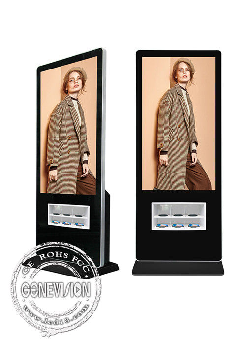 卸し売り普及した立場薄いモデル43inch表示広告のキオスクのデジタル表記のwifiのmobieの電話充電器の場所
