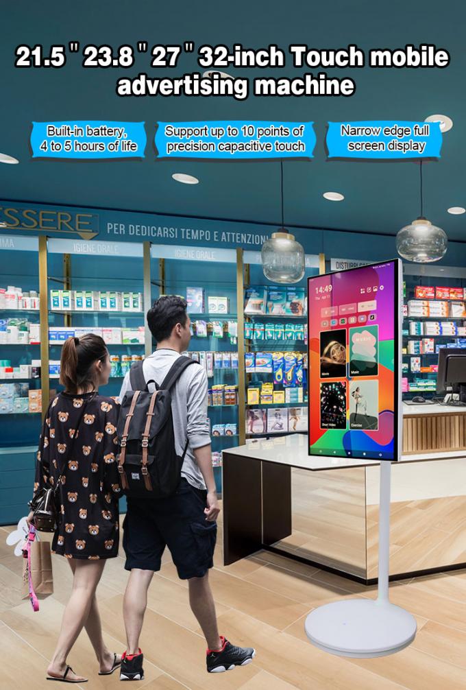 24" 27" 32" モバイルスマートスクリーン Android 11 OS 4GB 64GB ロール可能スマートタッチスクリーン 充電式バッテリー搭載 0