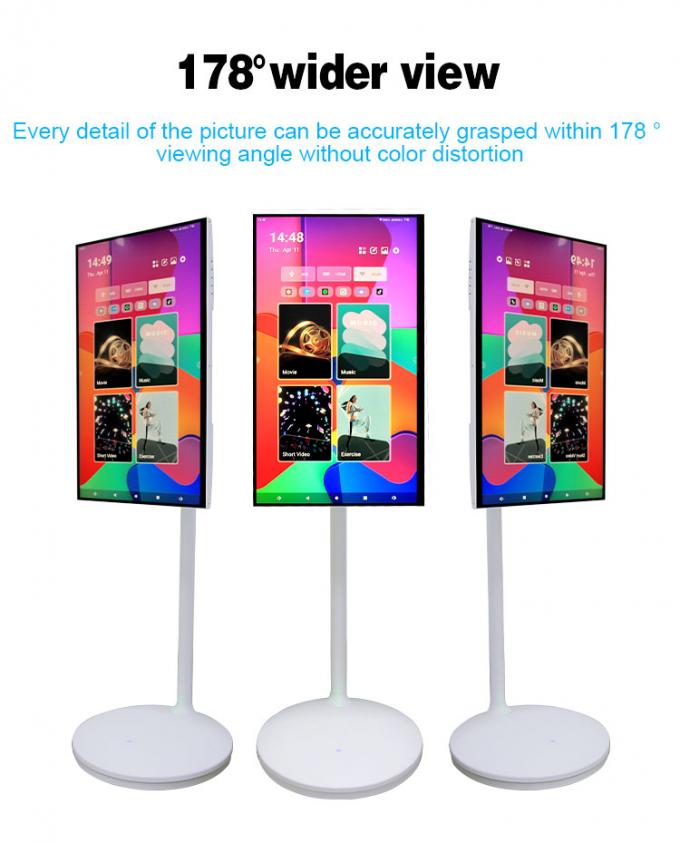 24" 27" 32" モバイルスマートスクリーン Android 11 OS 4GB 64GB ロール可能スマートタッチスクリーン 充電式バッテリー搭載 2