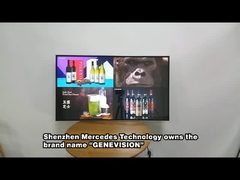 右角 43インチ 壁と天井のマウント レストラン アンドロイドWiFi デジタルシグネージ メニューボード