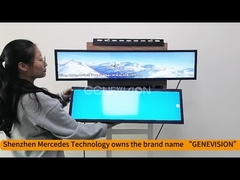 19.5インチから88インチ 2K 4K Android USB 更新 棚 エッジ LCD ストレッチディスプレイ 無料 CMS