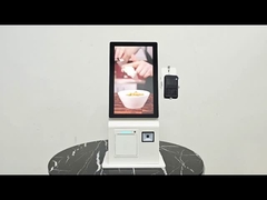 15.6インチ カウンタートッププリンタ QRコードスキャナー POS付きセルフサービス注文機