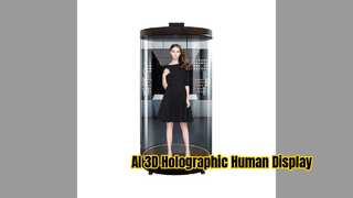 75 インチ 3D ホログラフィック AI デジタル ヒューマン ディスプレイ