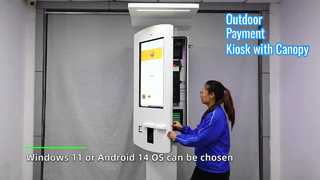屋外タッチスクリーンキオスク: 耐候性セルフサービス支払い