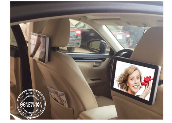スクリーン人間の特徴をもつ4G GPSのタクシー バス デジタル表記を10インチ広告する