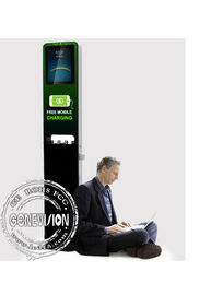 21.5キオスクのデジタル表記の陳列台の携帯電話の充電ステーション多媒体の広告