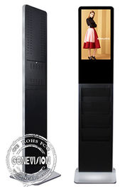 21.5インチの本のホールダーの人間の特徴をもつリモート・コントロール キオスクのデジタル表記完全なHD 1080p LCDの広告のキオスク