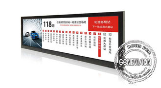 TFTのタイプ伸張のモニターの表示28バス広告プレーヤーのためのインチによって切られる特別なサイズ