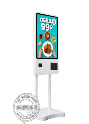 切符プリンター走査器NFCの24のインチのレストランの自己サービス キオスク