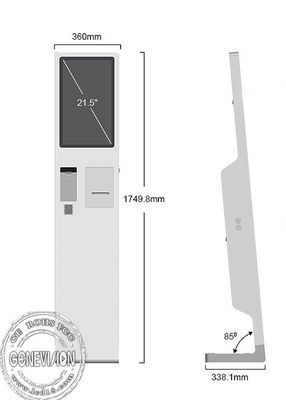 21.5インチの容量性接触自己サービス キオスクの切符ディスペンサーPOS機械