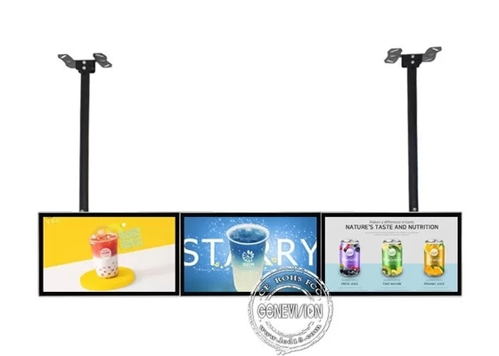 32 55 インチ LCD デジタル メニュー板天井の台紙または表示のために掛かる
