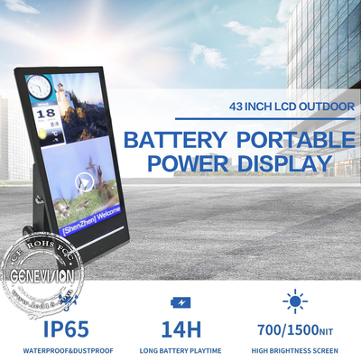 表示1500nitsを広告するデジタル携帯用屋外の表記LCD