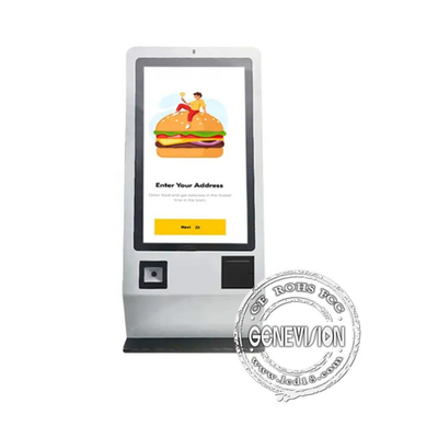デスクトップAndroid 24インチタッチスクリーン レストラン用の自動決済機