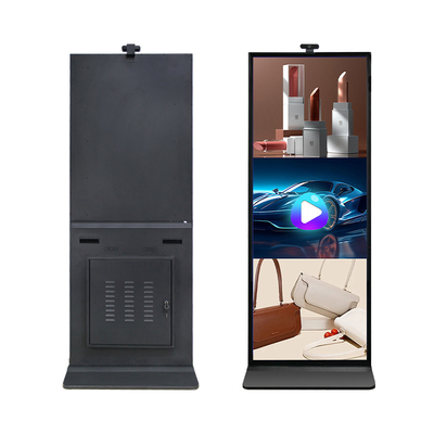 70' 縦フルスクリーン 4K IR タッチスクリーン LCD ストレッチ広告キオスク カメラ付き