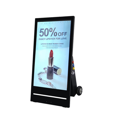 Android Wifi 43 55 65 インチ アウトドア LCD キオスク ポスター パネル画面 4K ポータブル LCD ディスプレイ