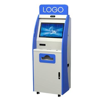 22インチ IDカードリーダー A4プリンター QRコードスキャナー 病院用セルフサービスキオスク