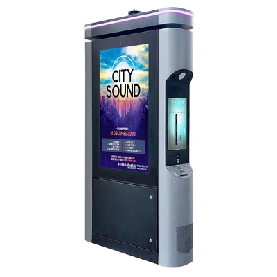 55インチ 4K スマートシティ 空気品質センサー IK10 防爆ガラスタッチスクリーン キオスク