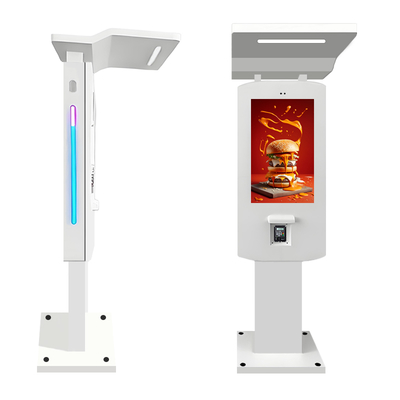32インチ 耐候性自立型PCAP屋外セルフオーダーキオスク（オプションのキャノピーとLEDストリップ付き）