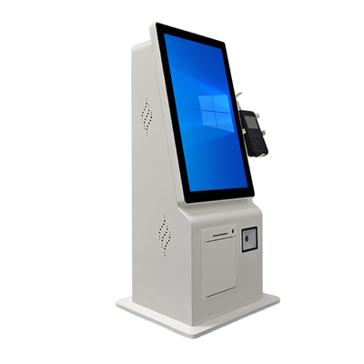 15.6インチ カウンタートッププリンタ QRコードスキャナー POS付きセルフサービス注文機