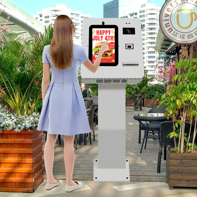 タッチ決済キオスク NFCプリンターキオスク 屋外マイクスピーカー ラベルステッカー付き