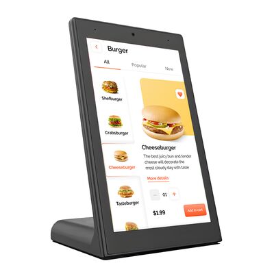 15.6インチL形LCD広告プレーヤー Androidシステム付き レストランセルフサービスキオスク
