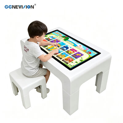 32 43 55インチ キッズインタラクティブゲームテーブル 10点静電容量式PCAPタッチスクリーン キオスク 防水設計