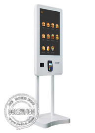 取付け可能な食糧命令機械自己サービス キオスクWIFIをPOS/切符プリンターとの32インチ囲んで下さい
