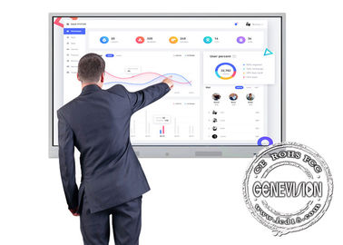 75インチの会議室4Kの相互防眩タッチ画面のスマートなWhiteboardデジタルの表記