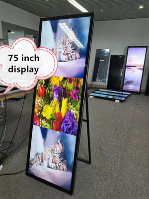 床立式 折りたたむ式 フルスクリーンLCD 広告 デジタルサインとディスプレイ